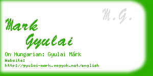 mark gyulai business card