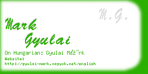 mark gyulai business card